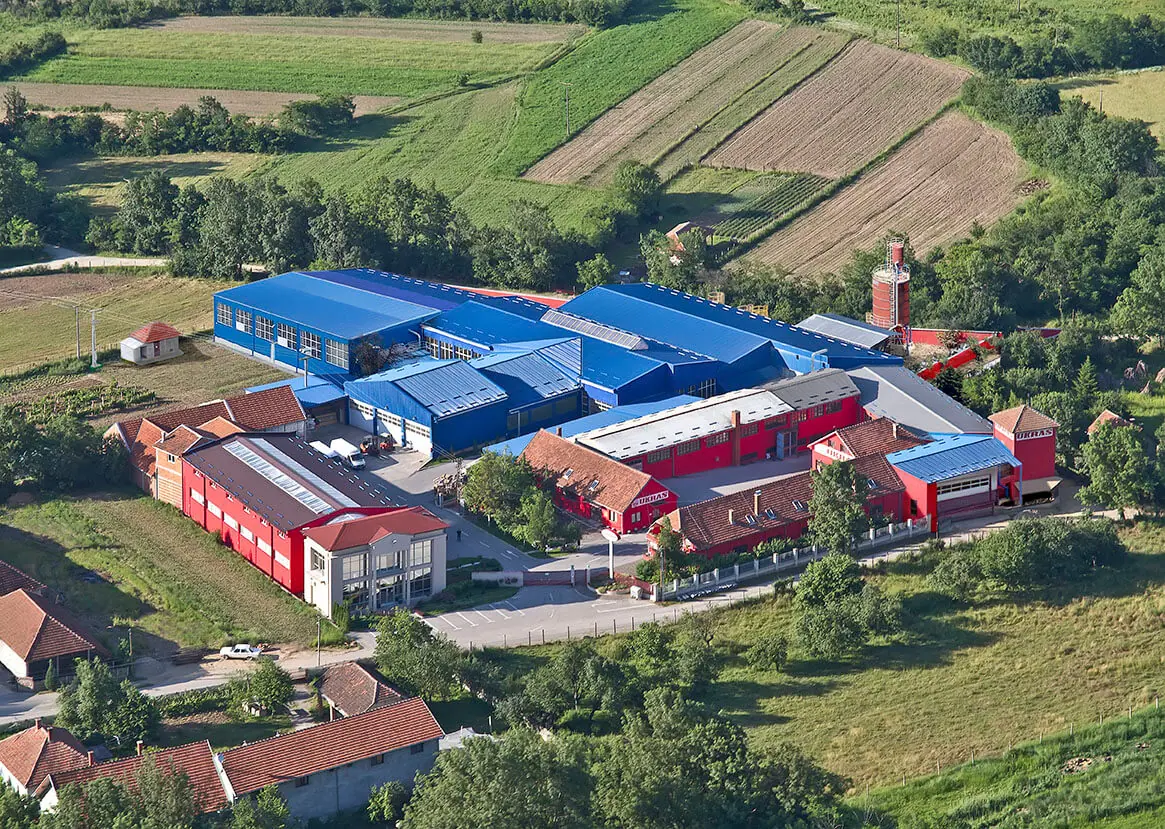 Fabrika Ukras u Velikom Popoviću iz vazduha